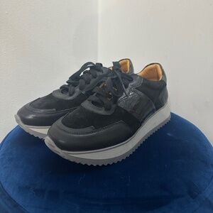 Spring Step - Compter Sneaker - Black Suede